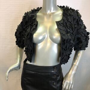 iRoo Moderato Milano Cropped Open Front Jacket